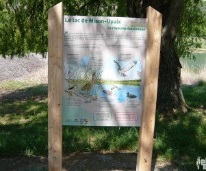 Signalétique touristique - Panneau d'information - Les oiseaux - Fabrication PIC BOIS
