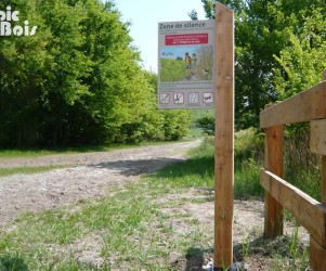 Signalétique touristique - Panneau d'information - Zone de silence - Fabrication PIC BOIS