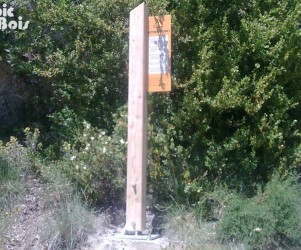 Signalétique touristique - Panneau d'information - Les Gorges  - Fabrication PIC BOIS