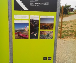 Signalétique touristique - Panneau d'information - L'eau - Fabrication PIC BOIS