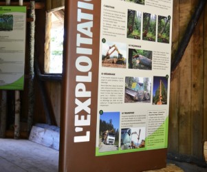 Signalétique touristique - Panneau d'information - Bois Noir - Fabrication PIC BOIS