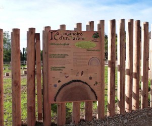 Signalétique touristique - Panneau d'information - L'arbre - Fabrication PIC BOIS