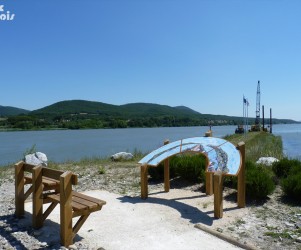 Signalétique touristique - Table d'orientation - Bords du Rhône - Fabrication PIC BOIS