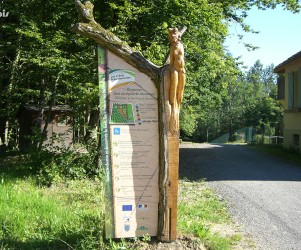 Signalétique touristique - Totem - Parcours pédagogique - Fabrication PIC BOIS