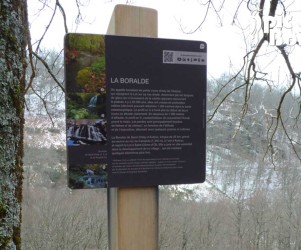 Signalétique touristique - Plaque thématique - Cours d'eau - Fabrication PIC BOIS