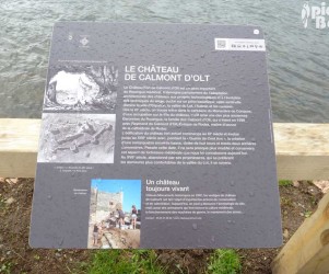 Signalétique touristique - Plaque thématique - Le château - Fabrication PIC BOIS