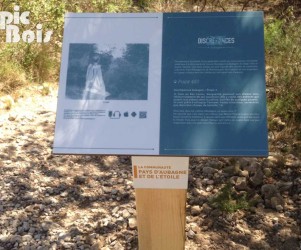 Signalétique touristique - Table de lecture - Extraits sonores - Fabrication PIC BOIS