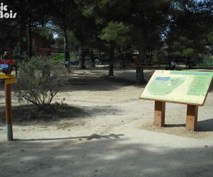 Signalétique touristique - Table de lecture - Plan du parc - Fabrication PIC BOIS