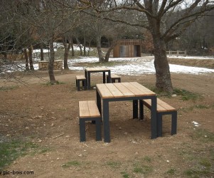 Signalétique touristique - Table de pique-nique - Table et bancs - Fabrication PIC BOIS
