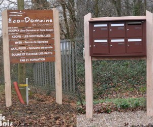 Signalétique touristique - Mobilier abri - Boite aux lettres - Fabrication PIC BOIS