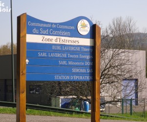 Signalétique touristique - SIL - Entrée de zone - Fabrication PIC BOIS