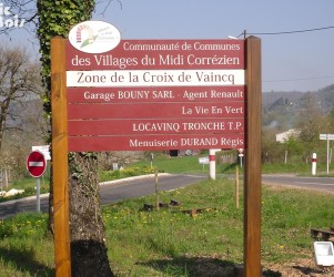 Signalétique touristique - SIL - Zone village - Fabrication PIC BOIS