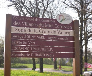 Signalétique touristique - SIL - Entreprises commune - Fabrication PIC BOIS