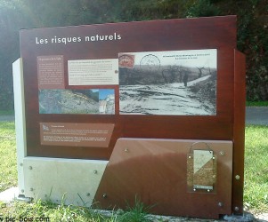 Signalétique touristique - Panneau d'information - Géologie - Fabrication PIC BOIS