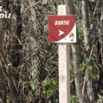 Directionnel sentier – Sortie du parc
