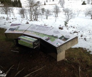 Signalétique touristique - Table de lecture - Réseau de site - Fabrication PIC BOIS