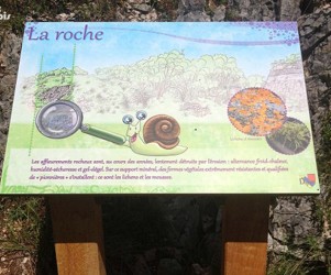 Signalétique touristique - Table de lecture - La roche - Fabrication PIC BOIS