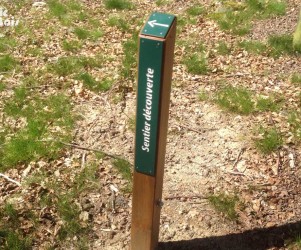 Signalétique touristique - Balisage - Découverte forêt - Fabrication PIC BOIS