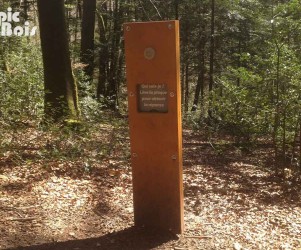 Signalétique touristique - Mobilier interactif - Empreinte - Fabrication PIC BOIS
