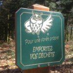 Panneau d’information – Forêt propre