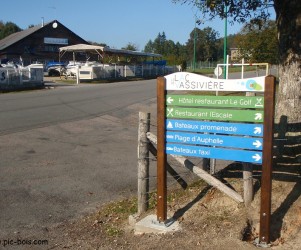 Signalétique touristique - SIL - Activités nautiques - Fabrication PIC BOIS