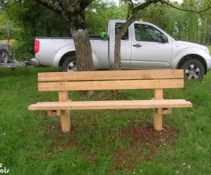 Signalétique touristique - Banc - Sentier de randonnée - Fabrication PIC BOIS