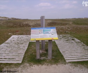 Signalétique touristique - Table de lecture - Site naturel protégé - Fabrication PIC BOIS