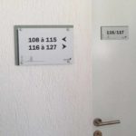 Directionnel intérieur – Chambres