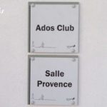 Plaque de porte – Désignation salles