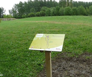 Signalétique touristique - Table de lecture - Fauches régulées - Fabrication PIC BOIS