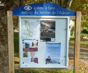 Signalétique touristique - Panneau d'affichage - Autour du sentier - Fabrication PIC BOIS