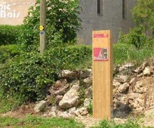 Signalétique touristique - Totem - Départ de sentier - Fabrication PIC BOIS