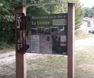 Signalétique touristique - Panneau d'information - Site escalade - Fabrication PIC BOIS