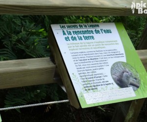 Signalétique touristique - Plaque thématique - La lagune - Fabrication PIC BOIS