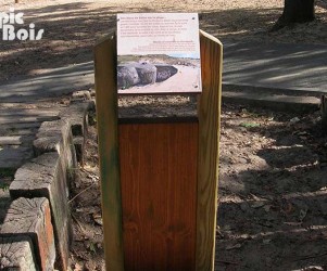 Signalétique touristique - Mobilier interactif - Accueil du site - Fabrication PIC BOIS