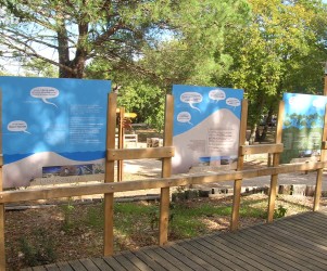 Signalétique touristique - Panneau d'information - Aire d'accueil - Fabrication PIC BOIS