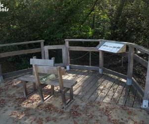 Signalétique touristique - Table de lecture - Espace repos - Fabrication PIC BOIS