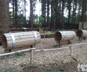 Signalétique touristique - Jeu ludo-sportif - Jeu du terrier - Fabrication PIC BOIS