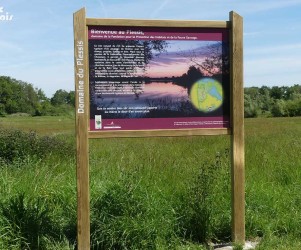 Signalétique touristique - Gamme Classéo - Accueil Domaine - Fabrication PIC BOIS