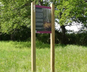 Signalétique touristique - Panneau d'information - La forêt - Fabrication PIC BOIS