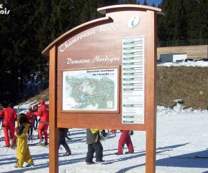 Signalétique touristique - Plan des pistes - Ouverture des pistes - Fabrication PIC BOIS