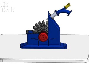 Signalétique touristique - Maquette - Turbines hydroliques  - Fabrication PIC BOIS