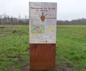 Signalétique touristique - Totem - Site archéologique - Fabrication PIC BOIS