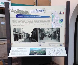 Signalétique touristique - Panneau d'information - Route Royale - Fabrication PIC BOIS