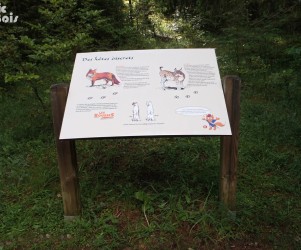 Signalétique touristique - Table de lecture - Hôtes discrets - Fabrication PIC BOIS