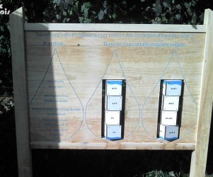 Signalétique touristique - Mobilier interactif - Economiser l'eau - Fabrication PIC BOIS