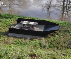 Signalétique touristique - Table de pique-nique - Faux bateau - Fabrication PIC BOIS