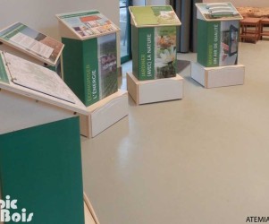 Signalétique touristique - Mobilier interactif - Parc de Pourcy - Fabrication PIC BOIS