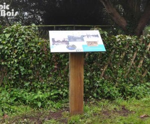 Signalétique touristique - Table de lecture - Patrimoine d'antan - Fabrication PIC BOIS