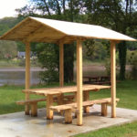Table de pique nique – Bardage toit
